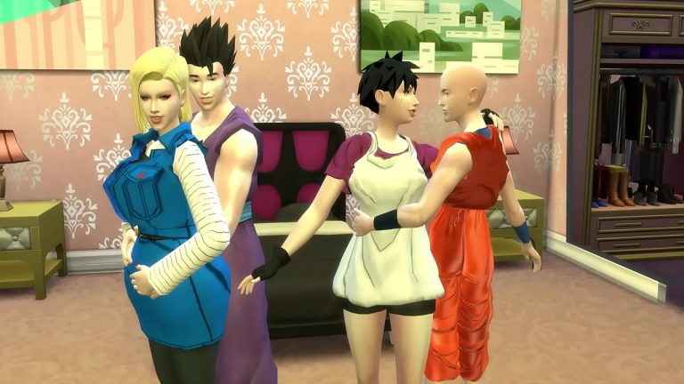 Dragon Ball Porn Intercambio de Esposas Videl y Nro 18